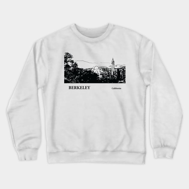 Berkeley California Crewneck Sweatshirt by Lakeric